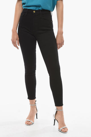 Skinny-Jeans im Dark Wash mit hohem Bund 13 cm