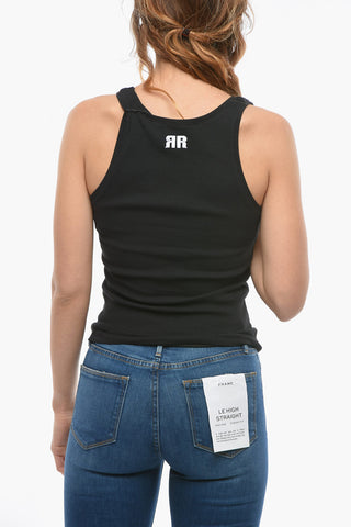 BIRGER CHRISTENSEN Stretch Cotton Ribbed BLOOM Tank top
