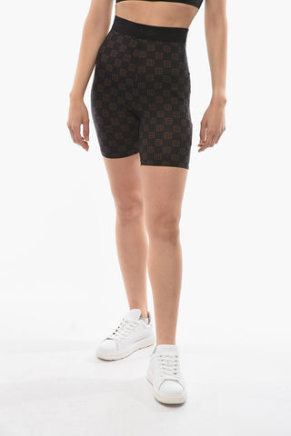Shorts con Monogram Allover e Banda Elastica Logata