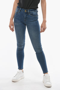 Skinny-Jeans mit hohem Bund 12 cm