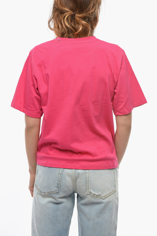 BIRGER CHRISTENSEN Crew-neck ASTER T-Shirt with Front Embroidery