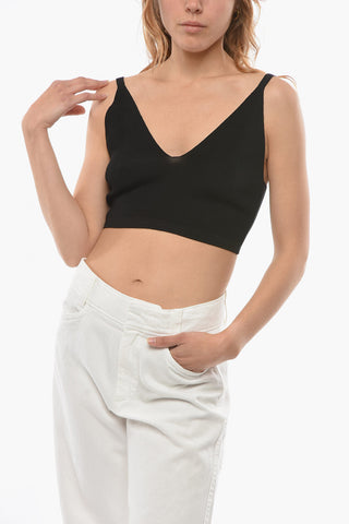 Top LEO Avvolgente Cropped con Dettaglio Fiocco