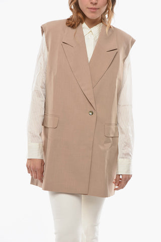 Oversize Fit PHOEBE Vest with Padded Shoulder