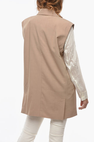 Oversize Fit PHOEBE Vest with Padded Shoulder