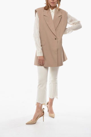 Oversize Fit PHOEBE Vest with Padded Shoulder