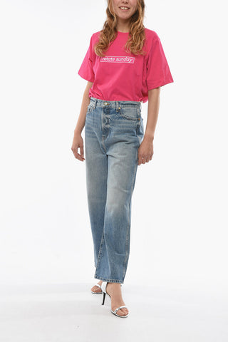 Jeans Flared a Vita Alta 26cm