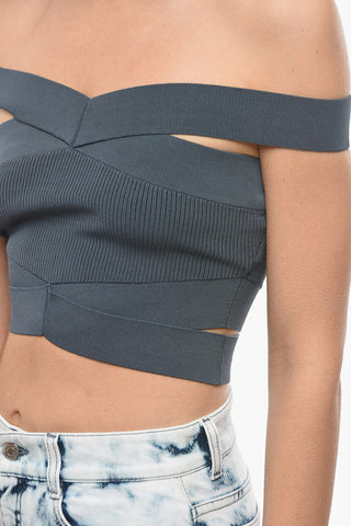 Top Bustier DULL A Costine Incrociato