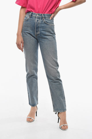 Jeans Straight Fit a Vita Media 18cm