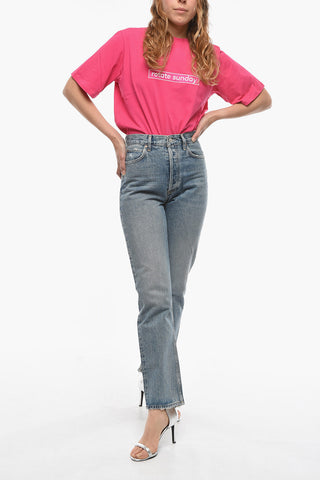 Jeans Straight Fit a Vita Media 18cm