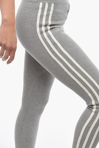 High Waist WAFFLE Leggings with Contrasting Side bands