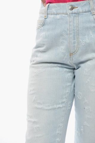 Regular Fit Jeans with All-Over Logo 20cm