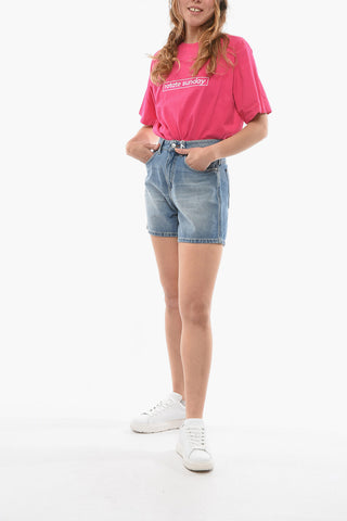 Shorts PAIN A 5 Tasche con Bottone Argentato