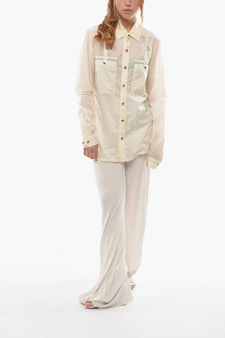 DRKSHDW Nylon Overshirt with Silver-toned Hardware Detailing