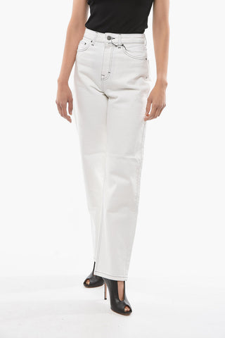 High Waist BETTY Jeans with Contrasting Visible Stiching 20cm