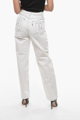 High Waist BETTY Jeans with Contrasting Visible Stiching 20cm