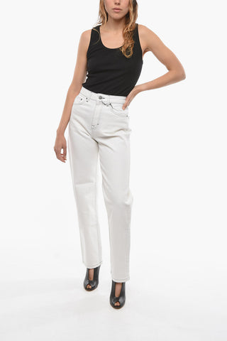 High Waist BETTY Jeans with Contrasting Visible Stiching 20cm