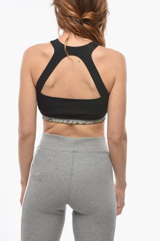 Active Bra Top With Logoed Band
