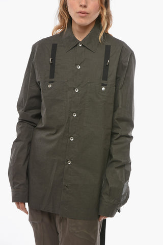 DRKSHDW Ring-detailed Overshirt with Double Breast-pocket
