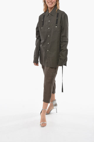 DRKSHDW Ring-detailed Overshirt with Double Breast-pocket