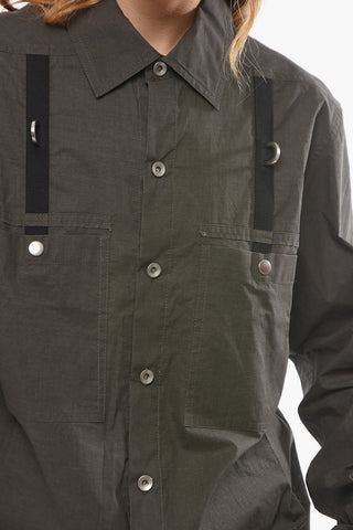 DRKSHDW Ring-detailed Overshirt with Double Breast-pocket
