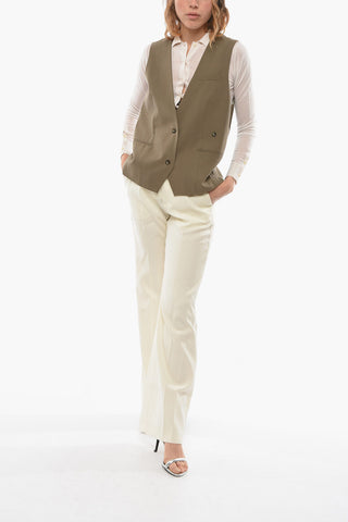 V-Neck ANJELICA Waistcoat with Back Adjuster