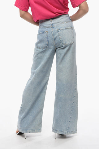 Jeans Baggy Fit a Lavaggio Chiaro 30cm
