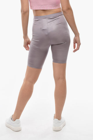 LILIES Shiny Fabric Shorts with Elasticated Waistband