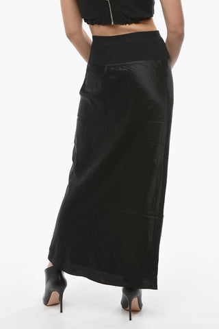 Satin JOHN Skirt with Drawstring Waist
