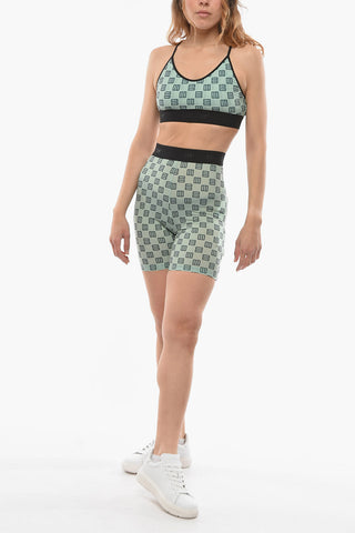 Monogrammed Shorts with Logoed Elasticated Waistband