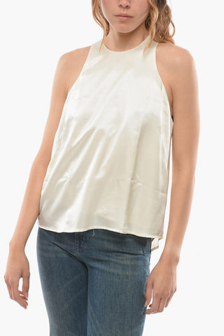 Satin DIXIE Top with Zip Closure