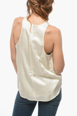 Satin DIXIE Top with Zip Closure