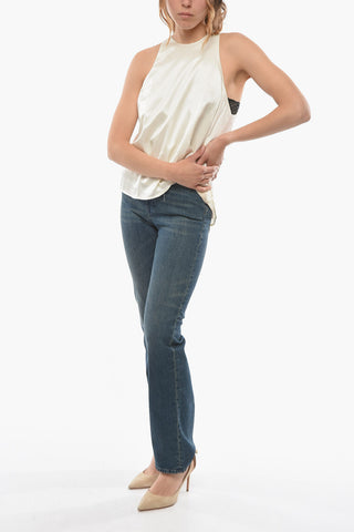 Satin DIXIE Top with Zip Closure