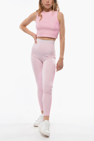 Leggings in Jersey con Banda Logata