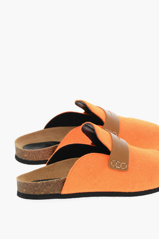 Rubber Soles Sabot With Leather Detail