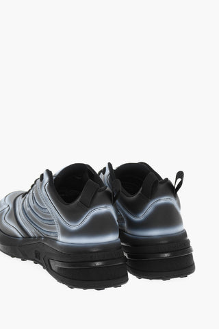 Rubber Sole Leather Low-Top Sneakers