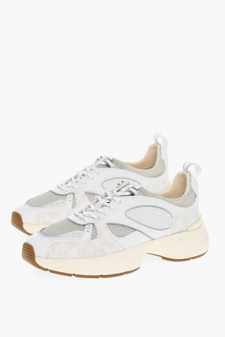 Rubber Soles TECH RUNNER Leather Low-Top Sneakers