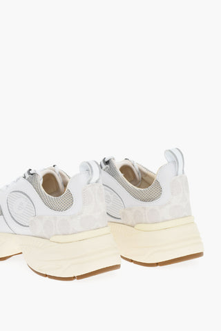 Rubber Soles TECH RUNNER Leather Low-Top Sneakers
