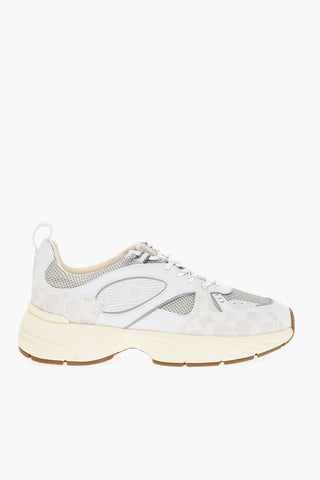 Rubber Soles TECH RUNNER Leather Low-Top Sneakers