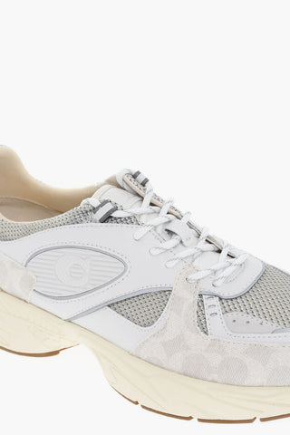 Rubber Soles TECH RUNNER Leather Low-Top Sneakers