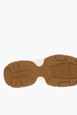Rubber Soles TECH RUNNER Leather Low-Top Sneakers