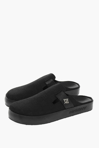 MONOGRAM Slides With Allover Embroidered Logo