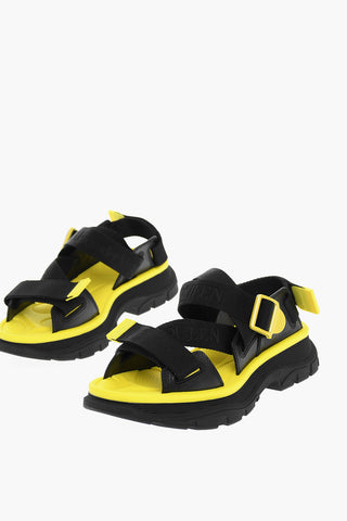 Strap Closure Logoed Sandals