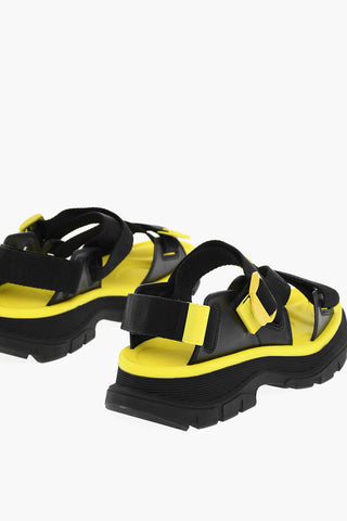 Strap Closure Logoed Sandals