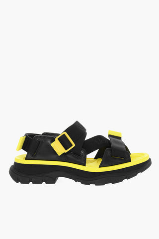 Strap Closure Logoed Sandals