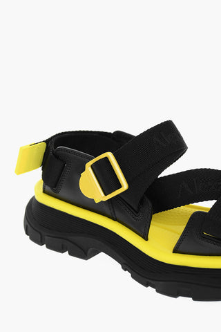 Strap Closure Logoed Sandals