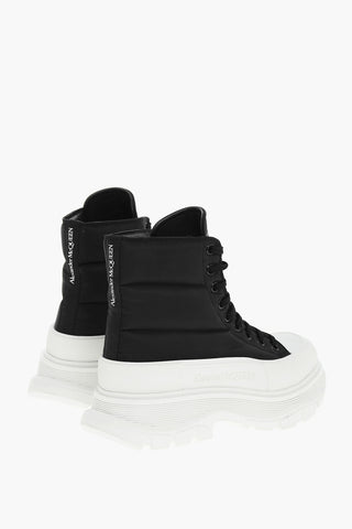 Platform Soles Quilted High Top Sneakers
