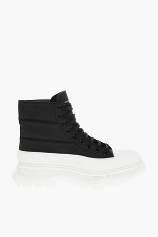 Platform Soles Quilted High Top Sneakers