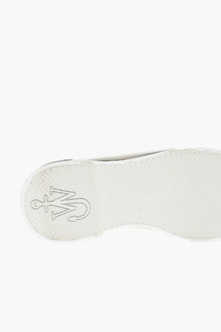 High-Top Sneakers With Leather Panels And Logoed Laces