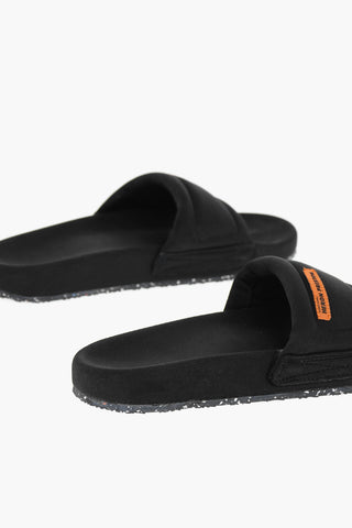 Rubber Soles Padded Fabric Slides
