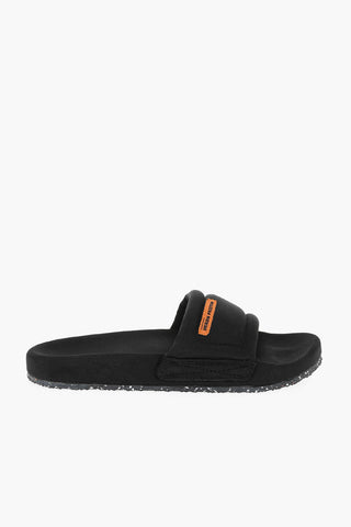 Rubber Soles Padded Fabric Slides